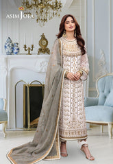 Dhanak Rang By Asim Jofa Embroidered Chiffon Dress 3piece Unstitched